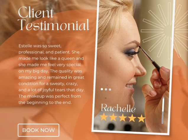 makeup artist reviews, client testimonials, collecting reviews, how to get client feedback,asking for testimonials,building trust with clients