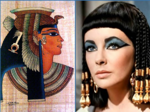 History of makeup,Evolution of makeup,Makeup trends through time,Ancient Egypt makeup,Makeup techniques history,Cleopatra makeup look,1920s makeup style